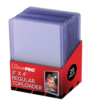 Clear Regular Toploaders (25) for Standard Size Cards